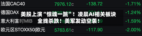 美股上演“惊魂一跳”！凌晨AI相关板块全线杀跌！美军发动空袭！-第3张图片