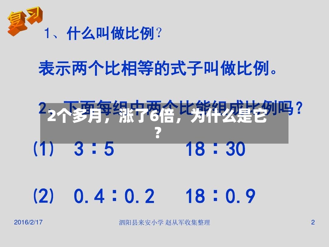 2个多月	，涨了6倍，为什么是它？-第3张图片