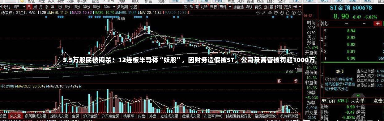 3.5万股民被闷杀！12连板半导体“妖股	”，因财务造假被ST，公司及高管被罚超1000万-第2张图片