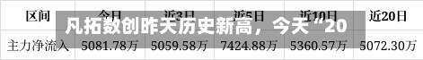凡拓数创昨天历史新高，今天“20CM”跌停-第2张图片