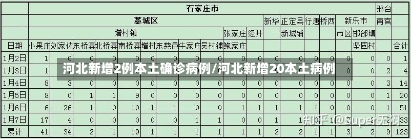 河北新增2例本土确诊病例/河北新增20本土病例