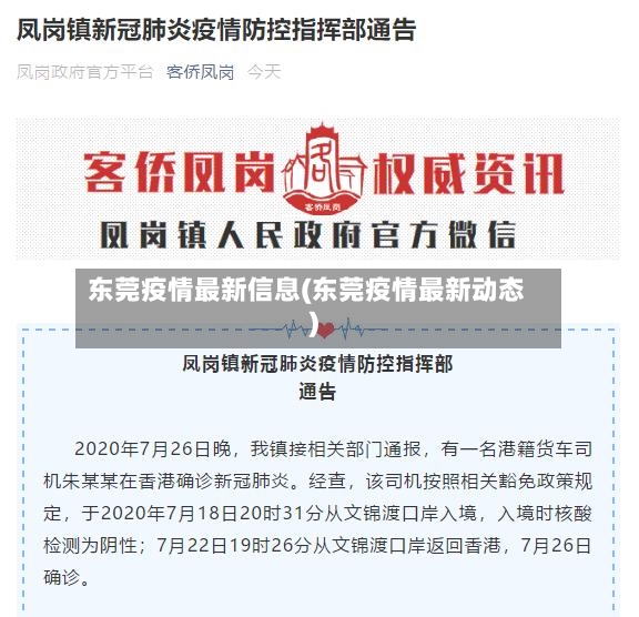 东莞疫情最新信息(东莞疫情最新动态)-第2张图片