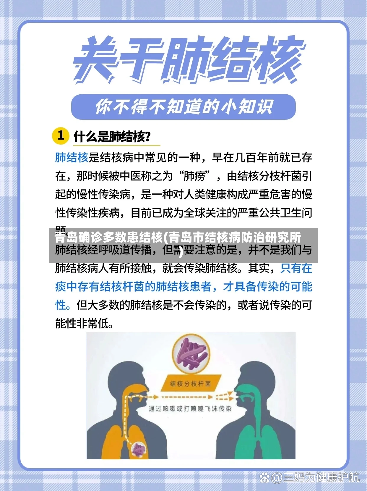 青岛确诊多数患结核(青岛市结核病防治研究所)-第3张图片