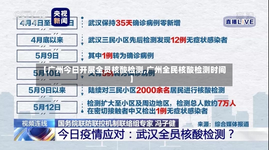 【广州今日开展全员核酸检测,广州全民核酸检测时间】