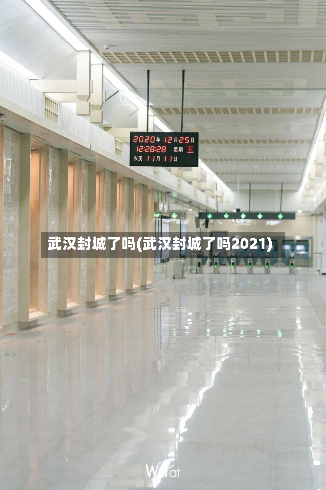武汉封城了吗(武汉封城了吗2021)-第2张图片