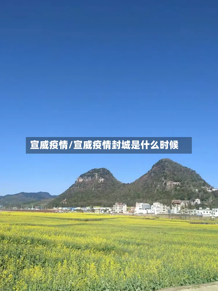 宣威疫情/宣威疫情封城是什么时候