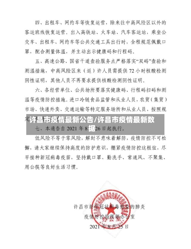 许昌市疫情最新公告/许昌市疫情最新数据-第2张图片