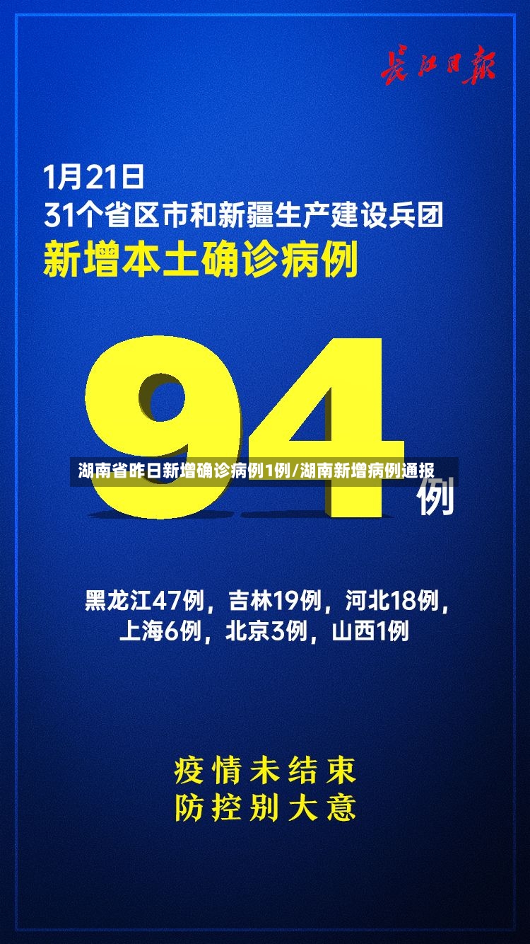 湖南省昨日新增确诊病例1例/湖南新增病例通报