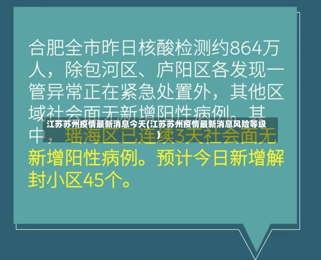 江苏苏州疫情最新消息今天(江苏苏州疫情最新消息风险等级)-第2张图片