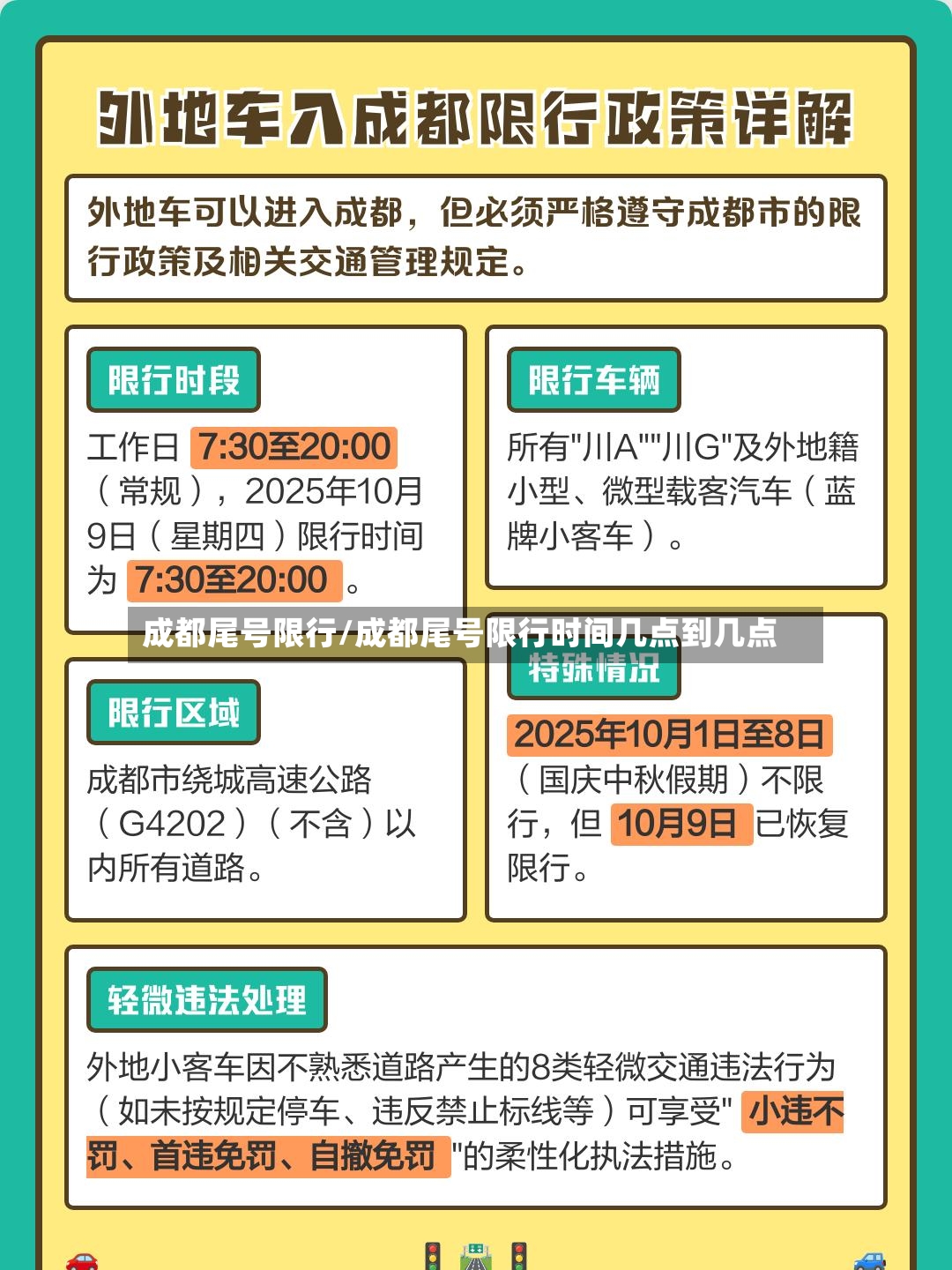 成都尾号限行/成都尾号限行时间几点到几点-第3张图片
