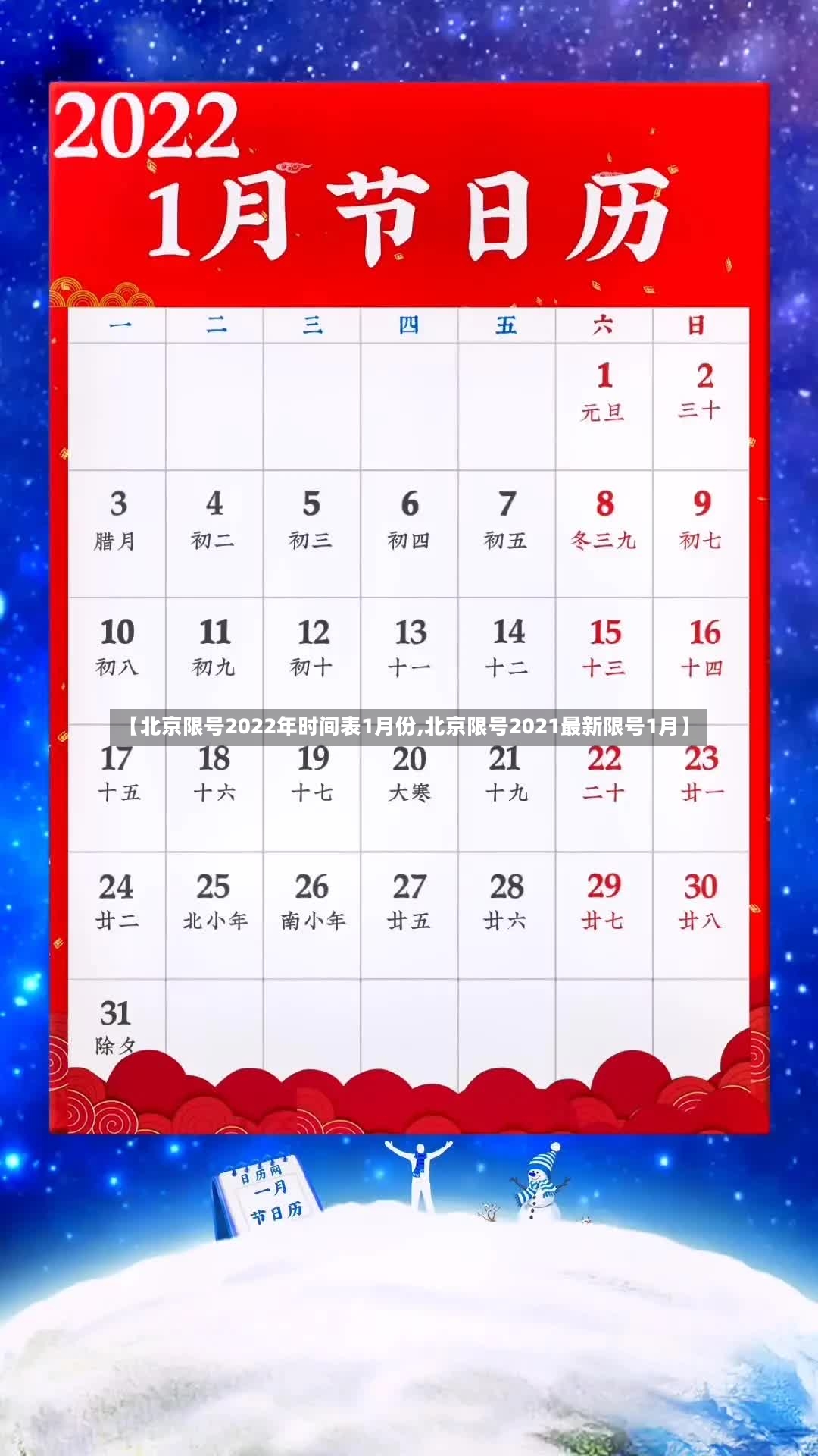 【北京限号2022年时间表1月份,北京限号2021最新限号1月】