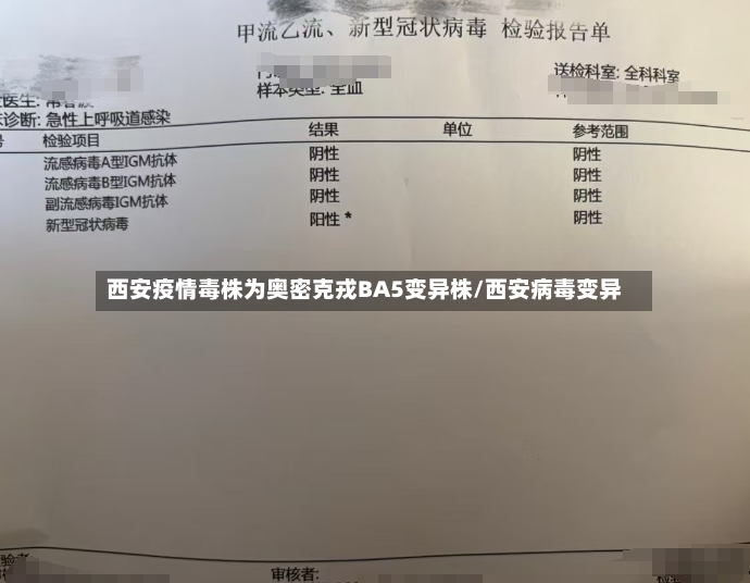 西安疫情毒株为奥密克戎BA5变异株/西安病毒变异-第2张图片