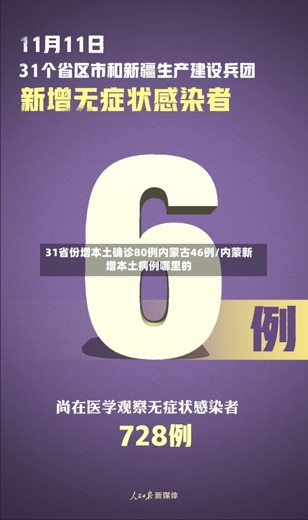 31省份增本土确诊80例内蒙古46例/内蒙新增本土病例哪里的-第2张图片