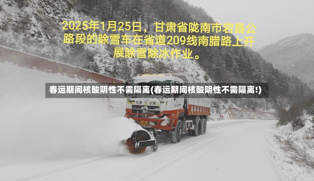 春运期间核酸阴性不需隔离(春运期间核酸阴性不需隔离!)