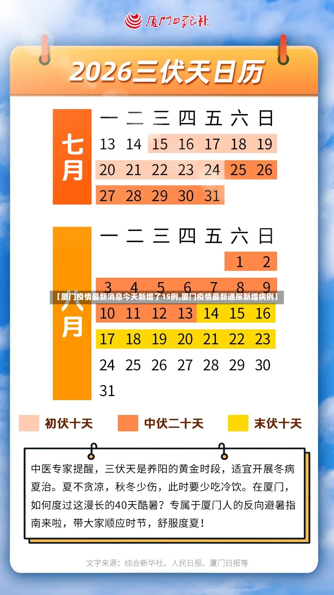 【厦门疫情最新消息今天新增了15例,厦门疫情最新通报新增病例】