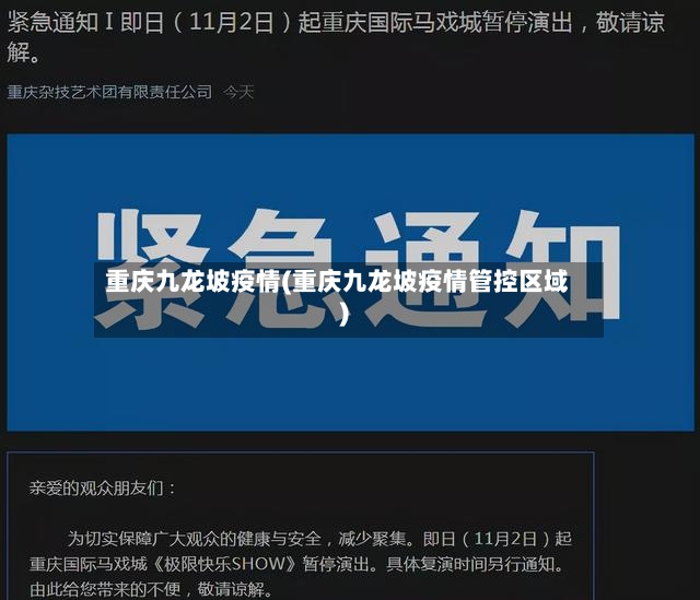 重庆九龙坡疫情(重庆九龙坡疫情管控区域)-第2张图片