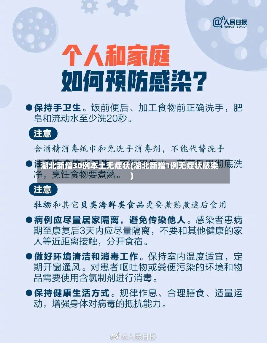 湖北新增30例本土无症状(湖北新增1例无症状感染)-第3张图片