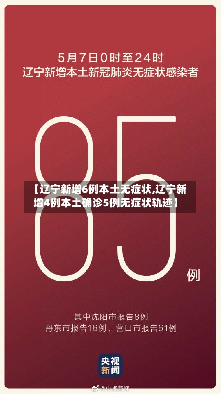 【辽宁新增6例本土无症状,辽宁新增4例本土确诊5例无症状轨迹】-第3张图片