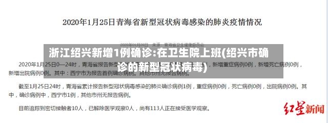 浙江绍兴新增1例确诊:在卫生院上班(绍兴市确诊的新型冠状病毒)