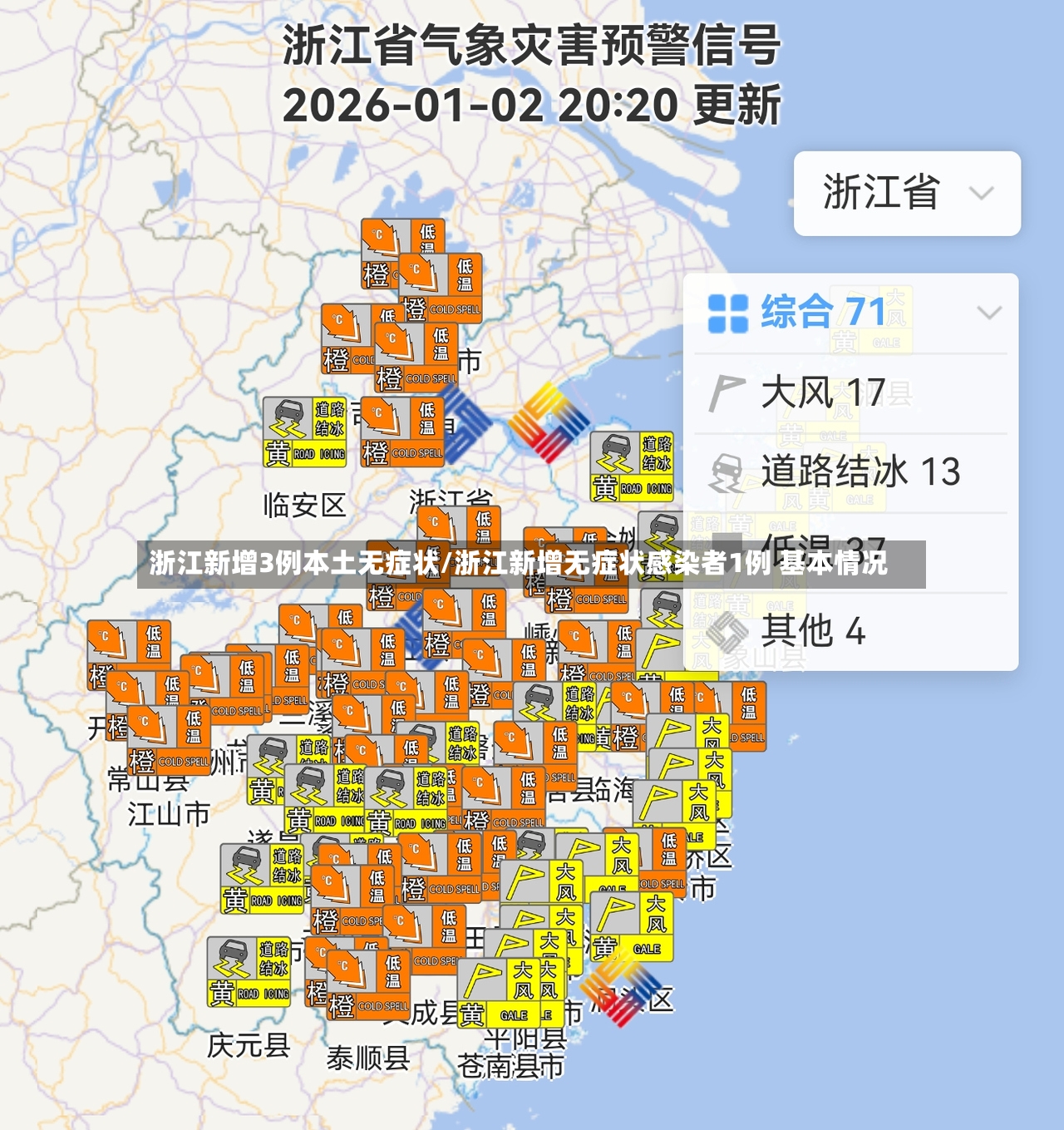 浙江新增3例本土无症状/浙江新增无症状感染者1例 基本情况