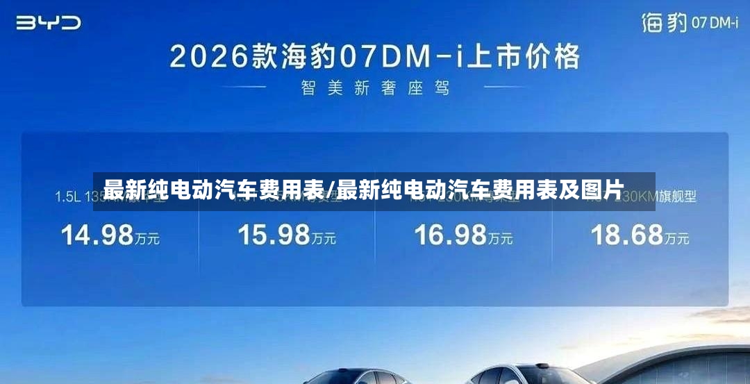 最新纯电动汽车费用表/最新纯电动汽车费用表及图片-第2张图片