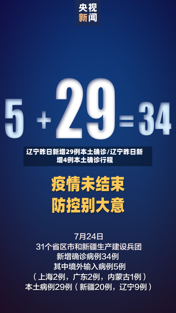 辽宁昨日新增29例本土确诊/辽宁昨日新增4例本土确诊行程