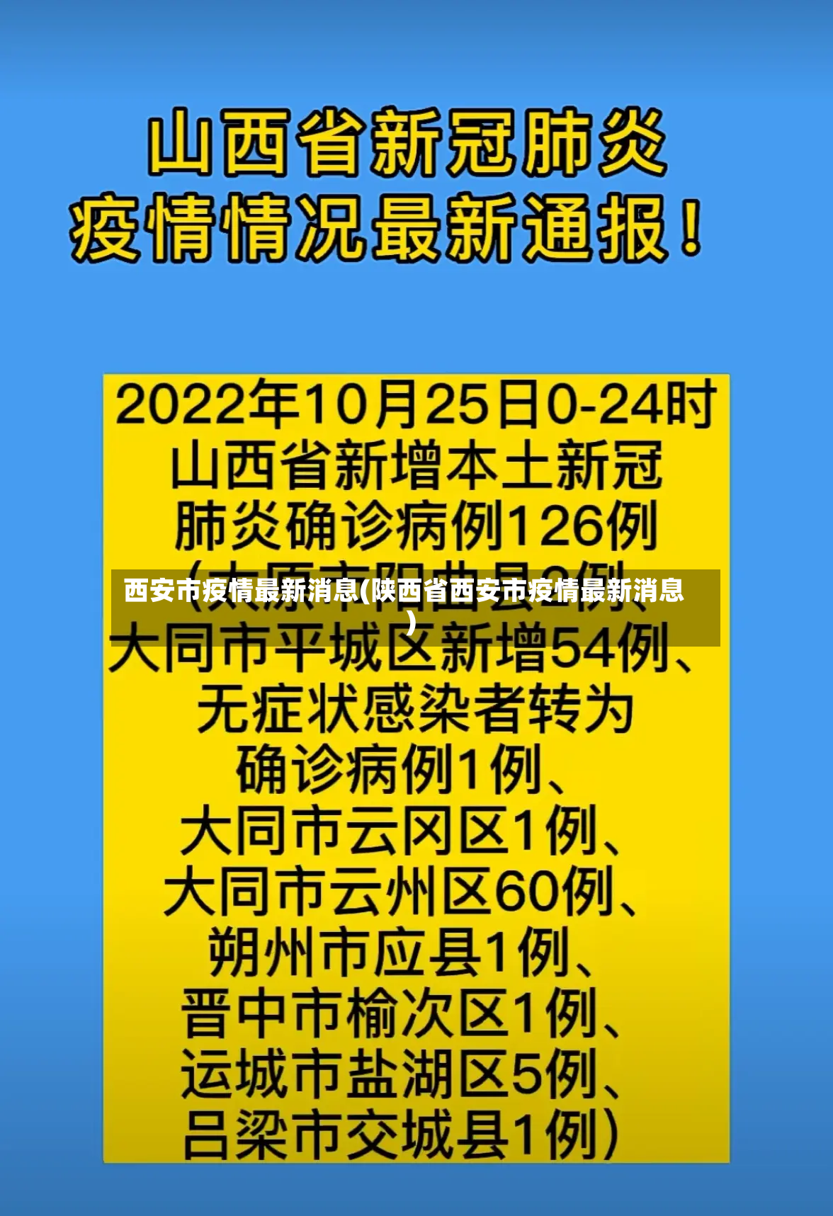 西安市疫情最新消息(陕西省西安市疫情最新消息)