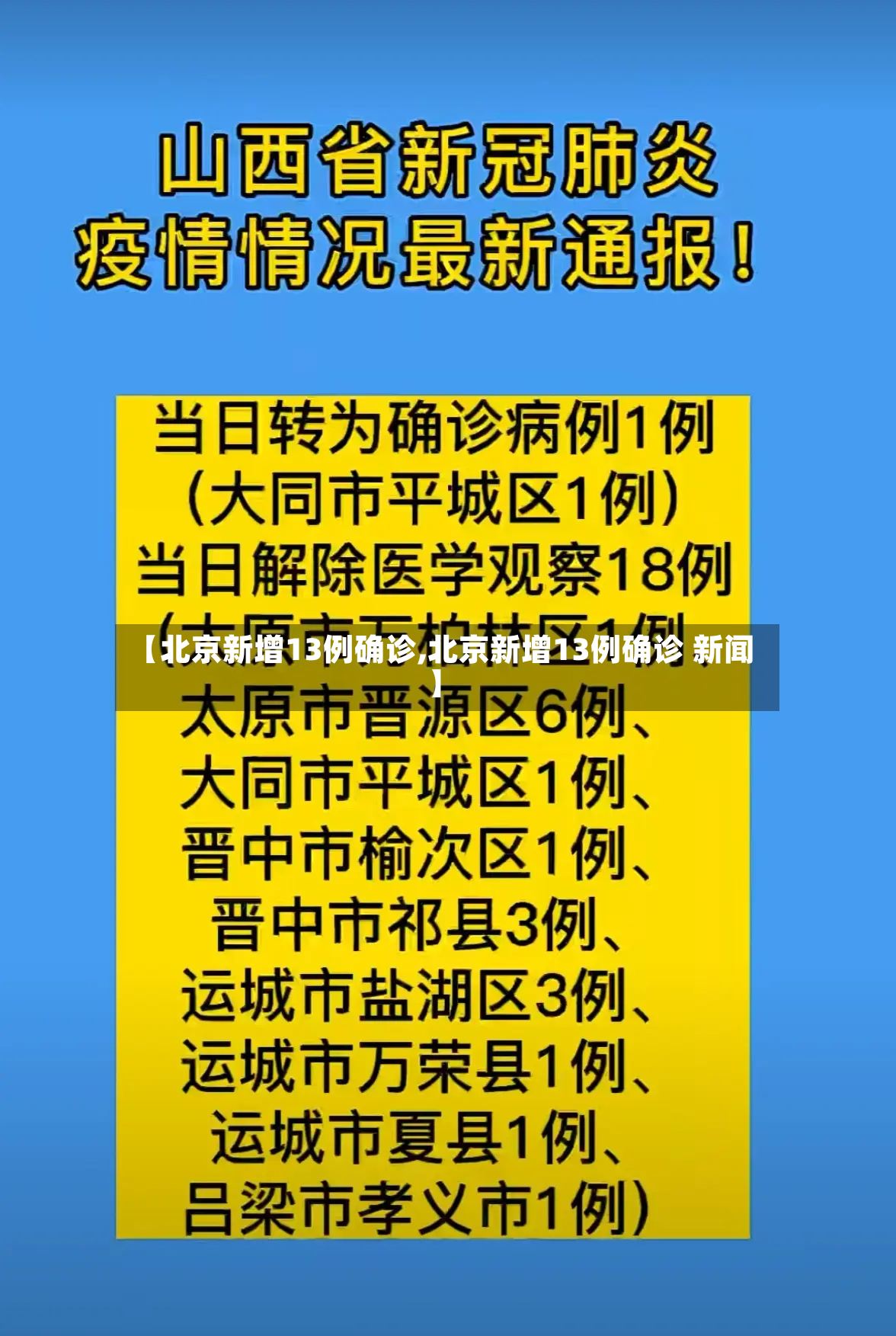 【北京新增13例确诊,北京新增13例确诊 新闻】-第3张图片