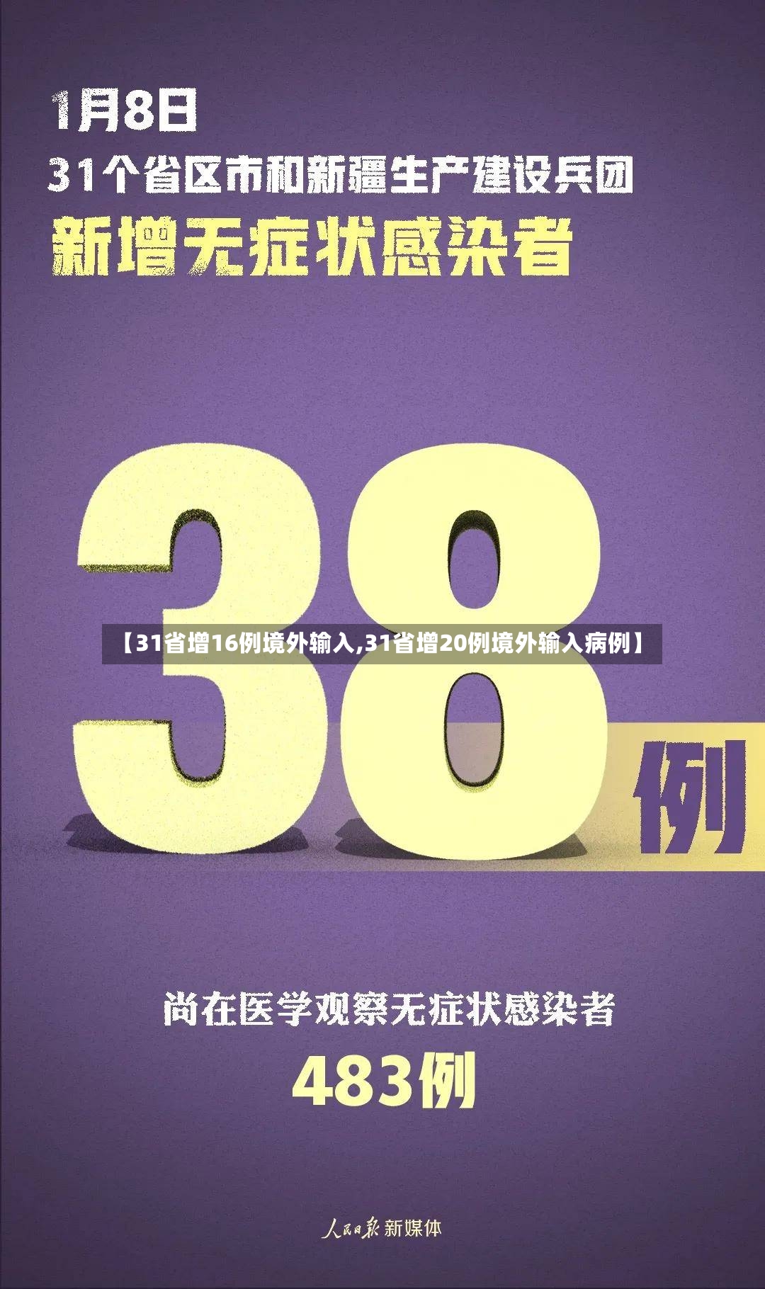 【31省增16例境外输入,31省增20例境外输入病例】-第3张图片
