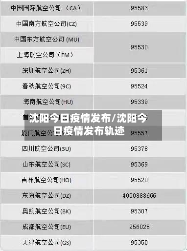 沈阳今日疫情发布/沈阳今日疫情发布轨迹