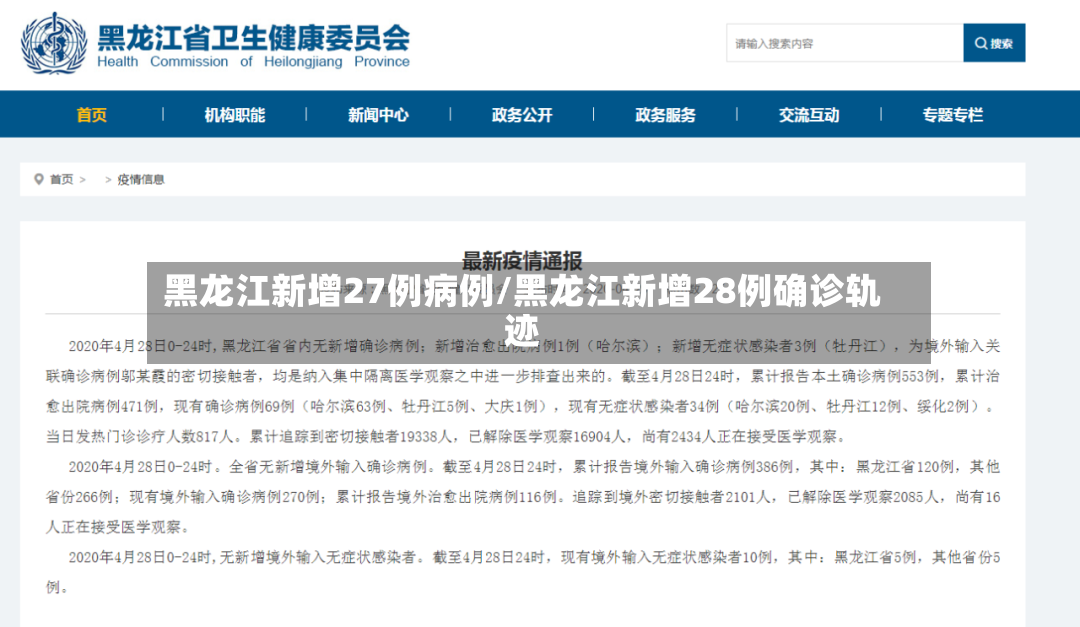 黑龙江新增27例病例/黑龙江新增28例确诊轨迹-第3张图片